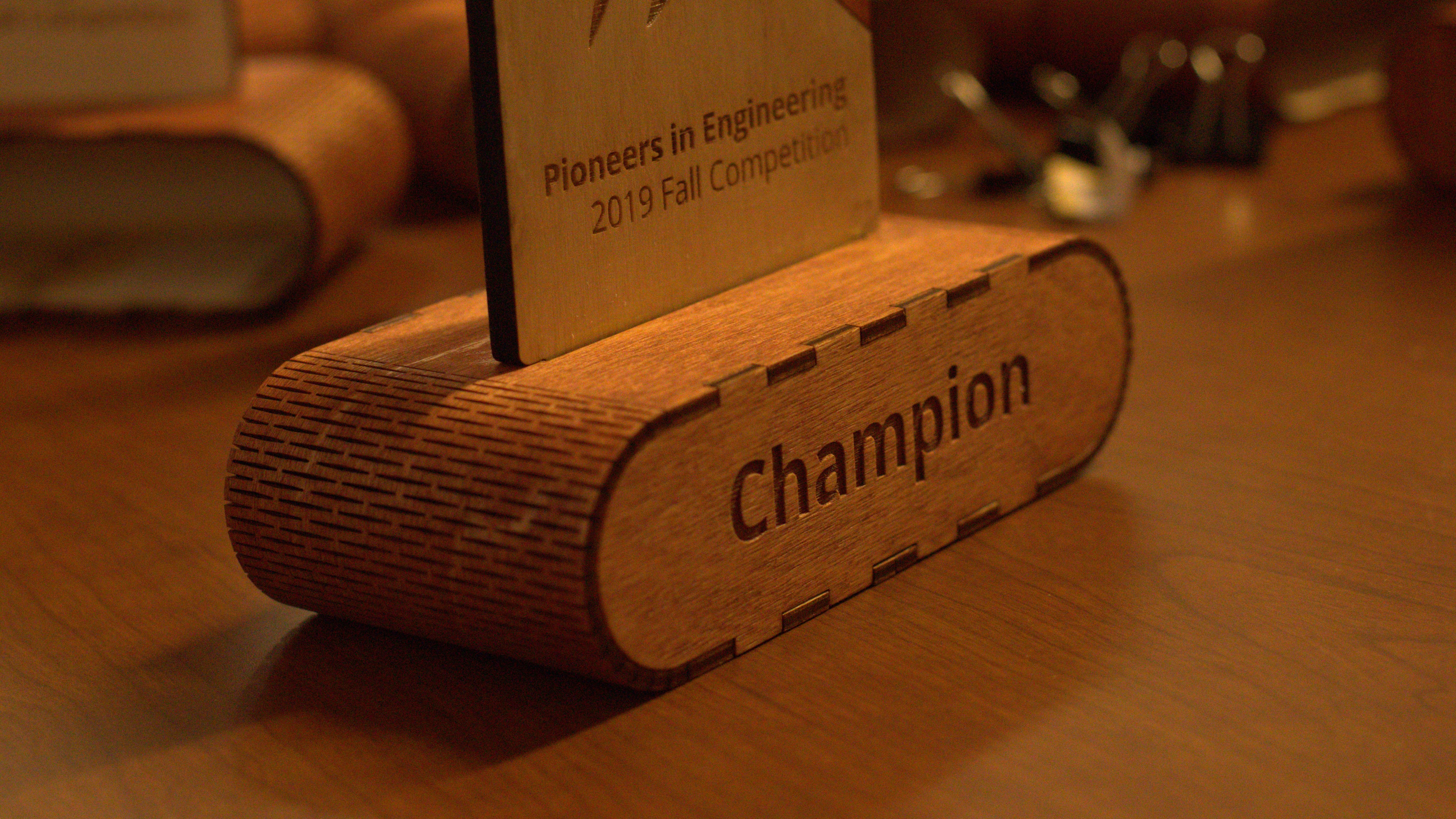 Close up of Champions Fall 2019 Award Credit: Matt Chang