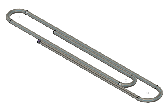 CAD drawing of a paperclip